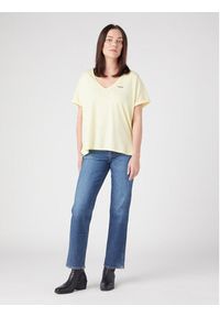 Wrangler T-Shirt W7XKEVX6Z 112328929 Żółty Regular Fit. Kolor: żółty. Materiał: bawełna #2