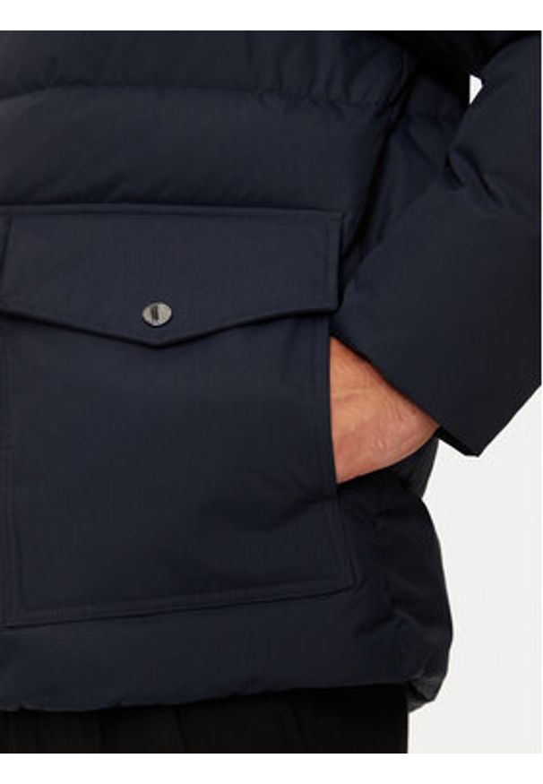 TOMMY HILFIGER - Tommy Hilfiger Kurtka zimowa Rockie MW0MW37125 Granatowy Regular Fit. Kolor: niebieski. Materiał: syntetyk. Sezon: zima