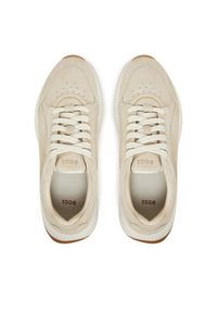 BOSS Sneakersy Ttnmevo 50536421 Beżowy. Kolor: beżowy. Materiał: zamsz, skóra