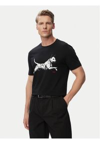 Hugo - HUGO T-Shirt Dirunn 50564143 Czarny Regular Fit. Kolor: czarny. Materiał: bawełna #1