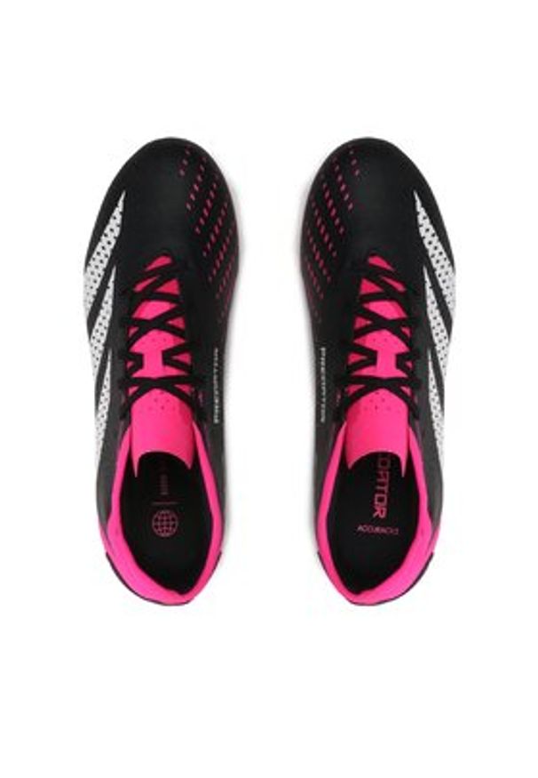 Adidas - adidas Buty do piłki nożnej Predator Accuracy.3 Low Firm Ground Boots GW4602 Czarny. Kolor: czarny. Materiał: materiał