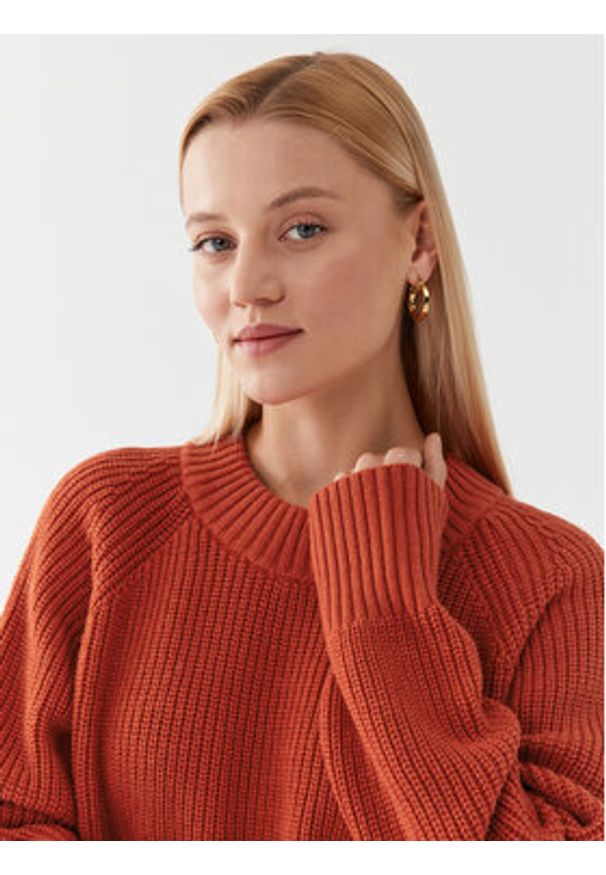 MICHAEL Michael Kors Sweter MF360NR6V1 Pomarańczowy Relaxed Fit. Kolor: pomarańczowy. Materiał: wełna