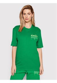 Diadora T-Shirt Unisex Manifesto 502.178208 Zielony Loose Fit. Kolor: zielony. Materiał: bawełna