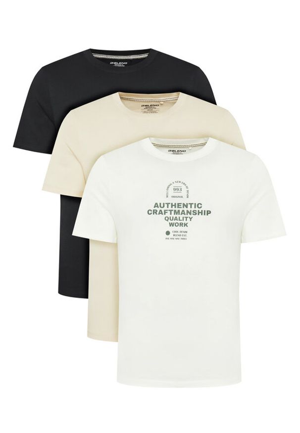 Blend Komplet t-shirtów Bhjesper 20718778 Kolorowy Regular Fit. Materiał: bawełna. Wzór: kolorowy