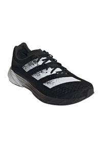 Adidas - Buty adidas Adizero Pro Shoes M GY6546 czarne. Kolor: czarny. Materiał: materiał, włókno, syntetyk, guma. Szerokość cholewki: normalna. Wzór: geometria