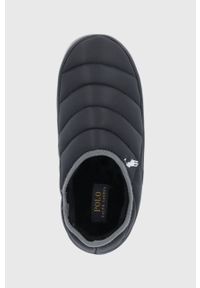 Polo Ralph Lauren Kapcie SMF4360BRL kolor czarny. Kolor: czarny. Materiał: materiał, guma. Wzór: gładki #2