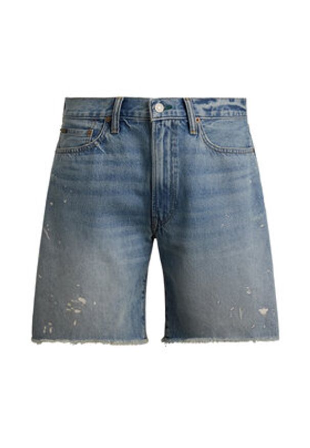 Polo Ralph Lauren Szorty jeansowe 710P08162001 Niebieski Regular Fit. Kolor: niebieski. Materiał: bawełna