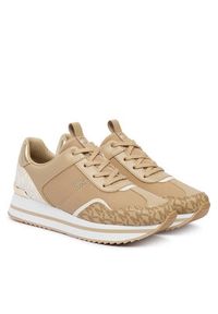MICHAEL Michael Kors Sneakersy Raina 43T6RNFS1D Beżowy. Kolor: beżowy. Materiał: skóra #4