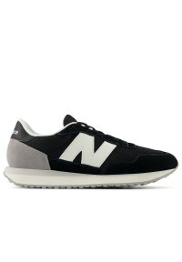 Buty New Balance MS237LBK - czarne. Kolor: czarny. Materiał: guma, skóra, zamsz, materiał, syntetyk. Szerokość cholewki: normalna