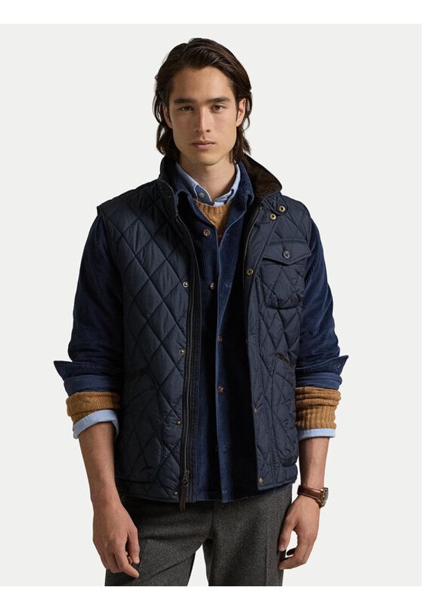 Polo Ralph Lauren Kamizelka 710940375001 Granatowy Regular Fit. Typ kołnierza: polo. Kolor: niebieski. Materiał: syntetyk