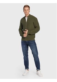 Casual Friday Kardigan Kurt 20504403 Zielony Slim Fit. Okazja: na co dzień. Kolor: zielony. Materiał: bawełna. Styl: casual #4