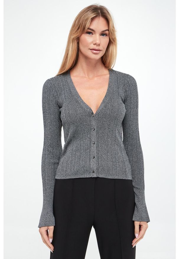 Liu Jo - Kardigan damski lureksowy LIU JO