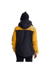 Superdry - Kurtka turystyczna męska Hooded Arctic Attacker. Kolor: czarny, wielokolorowy, żółty. Materiał: nylon. Sezon: zima, jesień. Sport: turystyka piesza