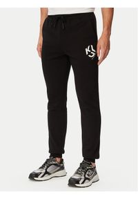 Karl Lagerfeld Jeans Spodnie dresowe B3M10013 Czarny Slim Fit. Kolor: czarny. Materiał: bawełna #1