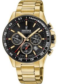 Zegarek Festina Zegarek męski Festina F20634-5 złoty. Kolor: złoty #1
