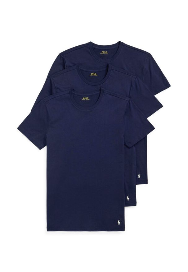 Polo Ralph Lauren Komplet 3 t-shirtów 714830304015 Granatowy Regular Fit. Typ kołnierza: polo. Kolor: niebieski. Materiał: bawełna