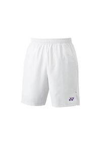 YONEX - Spodnie badminton męskie Yonex Wimbledon 2024. Kolor: biały. Materiał: materiał, syntetyk. Długość: krótkie
