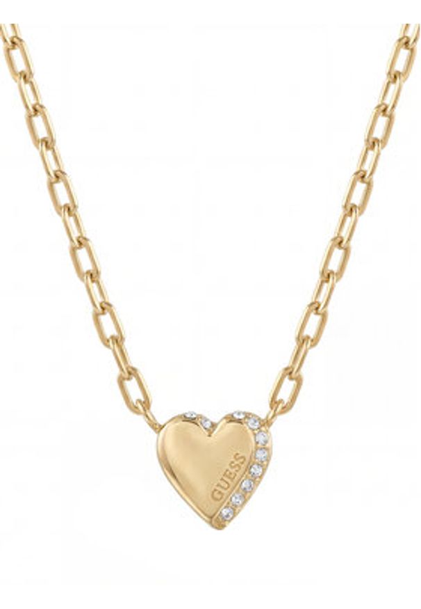 Guess Naszyjnik JUBN06 087JW Złoty. Materiał: metalowe. Kolor: złoty