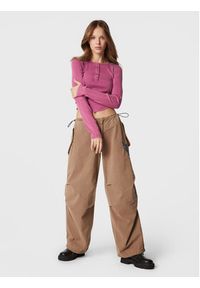 BDG Urban Outfitters Bluzka 75260075 Różowy Regular Fit. Kolor: różowy. Materiał: bawełna #3