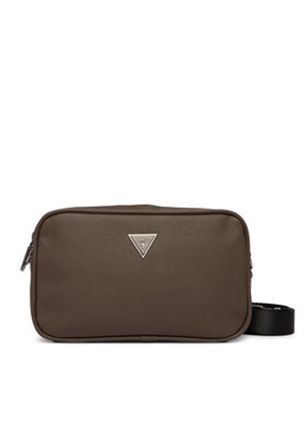 Guess Saszetka HMMISA P6150 Brązowy. Kolor: brązowy. Materiał: skóra