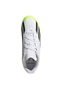 Adidas - Buty piłkarskie adidas X Crazyfast.4 FxG Jr IE1588 białe białe. Zapięcie: sznurówki. Kolor: biały. Materiał: syntetyk, guma. Sport: piłka nożna #5