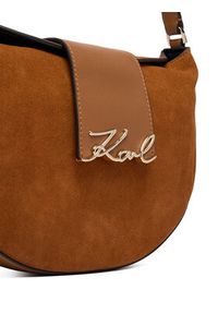 Karl Lagerfeld - KARL LAGERFELD Torebka B1W30196 Brązowy. Kolor: brązowy. Materiał: zamszowe, skórzane #3