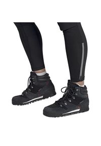 Adidas - Buty adidas Terrex Snowpitch M FV7957 czarne. Zapięcie: sznurówki. Kolor: czarny. Materiał: tkanina, zamsz, skóra. Technologia: ClimaWarm (Adidas). Sezon: zima. Model: Adidas Terrex #7