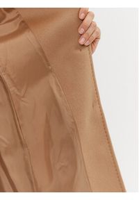 Marella Płaszcz wełniany Ocarina 2330161538 Brązowy Regular Fit. Kolor: brązowy. Materiał: wełna #6
