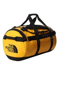 Torba The North Face Base Camp Duffel M 0A52SAZU31 - żółta. Kolor: żółty. Materiał: nylon. Wzór: paski
