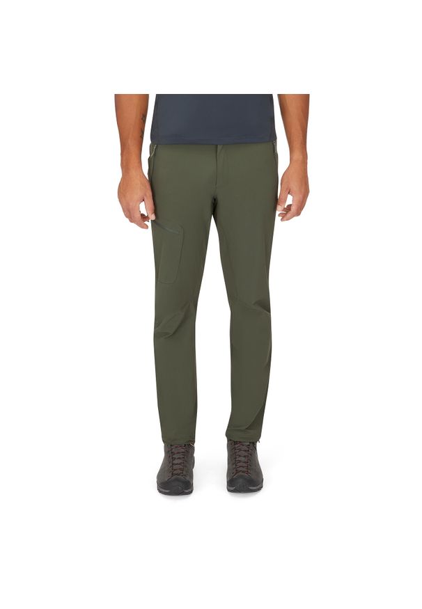 Spodnie softshellowe męskie Rab Men's Incline Pants. Kolor: zielony. Sport: turystyka piesza
