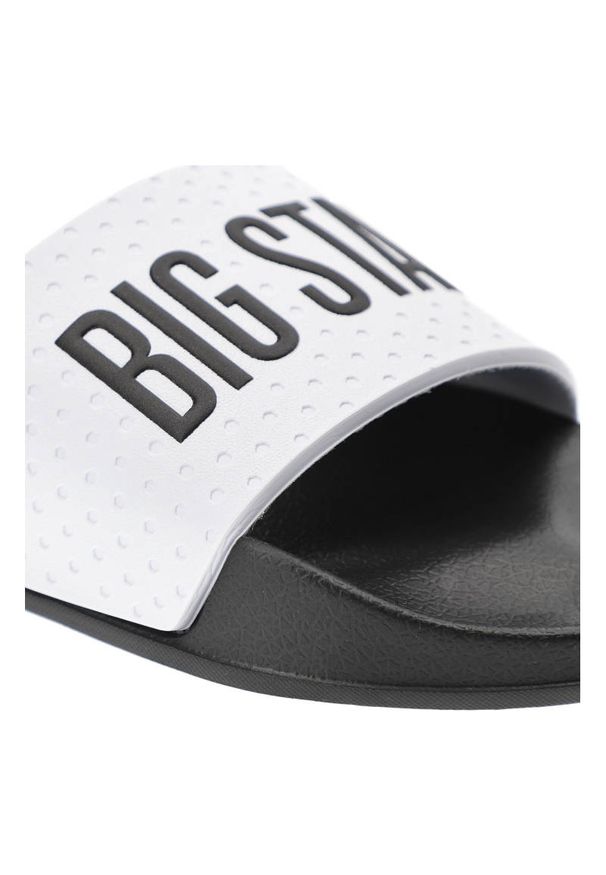 Big-Star - Czarne Klapki Big Star Męskie Buty Na Lato. Kolor: biały. Sezon: lato
