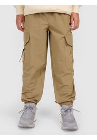 4f - 4F Spodnie casual cargo chłopięce - brązowe 164 (13-14 lat). Kolor: brązowy. Sezon: lato
