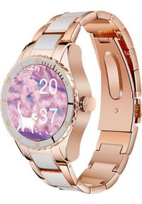 Smartwatch Rubicon RNCE82 Różowe złoto (RNCE82). Rodzaj zegarka: smartwatch. Kolor: różowy, złoty, wielokolorowy #1