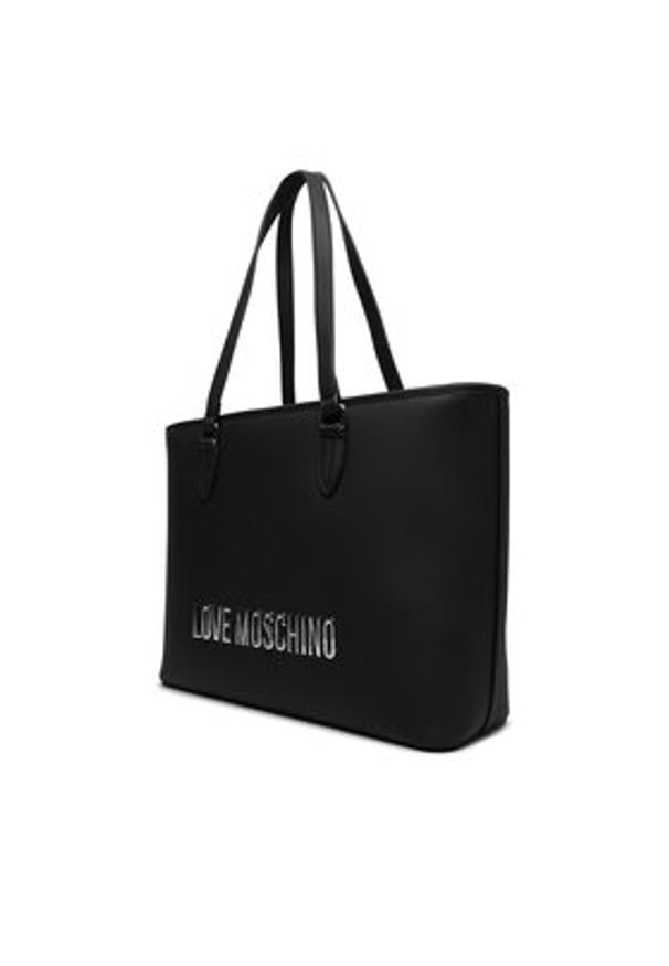 Love Moschino - LOVE MOSCHINO Torebka JC4190PP0NKD000B Czarny. Kolor: czarny. Materiał: skórzane