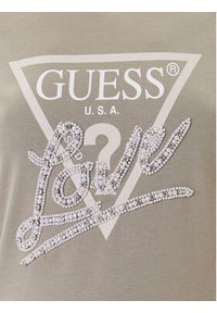Guess T-Shirt W5YI40 I3Z14 Zielony Regular Fit. Kolor: zielony. Materiał: bawełna #5