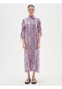 InWear Sukienka koszulowa Dwyn 301881 Różowy Loose Fit. Kolor: różowy. Materiał: wiskoza. Sezon: lato. Typ sukienki: koszulowe