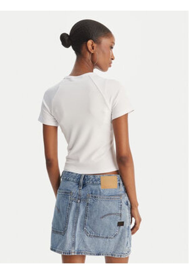 Juicy Couture T-Shirt Baby JCWCT126317 Biały Slim Fit. Kolor: biały