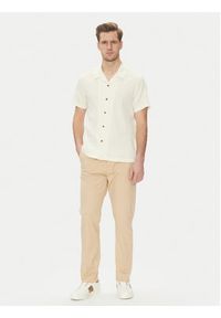 Guess Koszula M5GH67 WH340 Écru Regular Fit. Materiał: bawełna #5