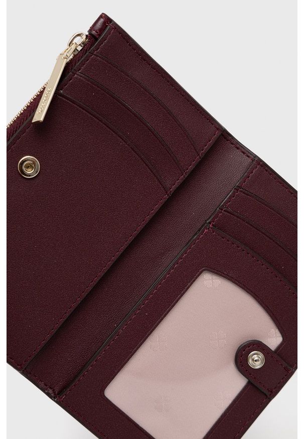 Kate Spade Portfel skórzany damski kolor bordowy. Kolor: czerwony. Materiał: skóra. Wzór: gładki