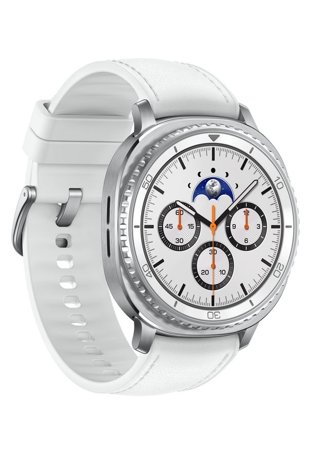 SAMSUNG - Samsung Galaxy Watch 8 Classic LTE 46mm Biały (L505). Kolor: biały
