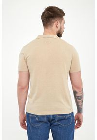 Liu Jo - Polo męskie lniane LIU JO. Typ kołnierza: polo. Materiał: len #4