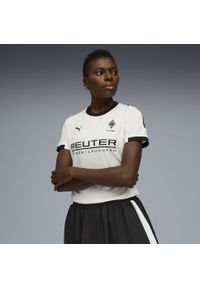 Puma - Damska koszulka domowa Borussia Mönchengladbach 25/26 PUMA Warm White Black. Kolor: czarny, biały, wielokolorowy. Sezon: lato. Sport: piłka nożna