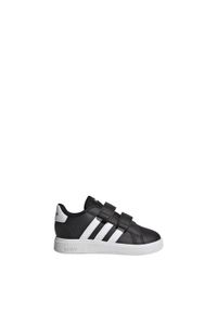Adidas - Buty Grand Court Lifestyle Hook and Loop. Kolor: biały, wielokolorowy, czarny. Materiał: materiał