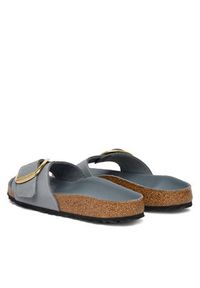 Birkenstock Klapki Madrid Big Buckle Hex 1032090 Szary. Kolor: szary. Materiał: skóra #3