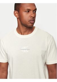 Calvin Klein Jeans T-Shirt Monologo J30J325649 Écru Regular Fit. Materiał: bawełna #2