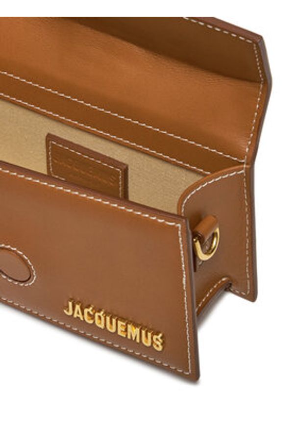 JACQUEMUS Torebka Le Bambino 213BA006-3072 Brązowy. Kolor: brązowy. Materiał: skórzane