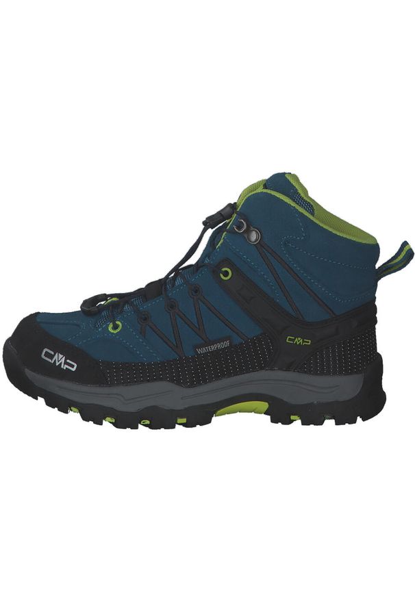 Buty trekkingowe dziecięce CMP RIGEL MID. Okazja: na co dzień. Kolor: wielokolorowy, niebieski, zielony