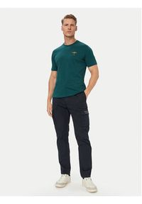 Aeronautica Militare T-Shirt 262TS1580UJ00372 Zielony ciemny Regular Fit. Kolor: zielony. Materiał: bawełna #2
