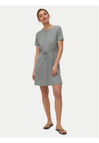 Vero Moda Sukienka letnia Luna 10325626 Szary jasny Regular Fit. Kolor: szary. Materiał: bawełna. Sezon: lato #3