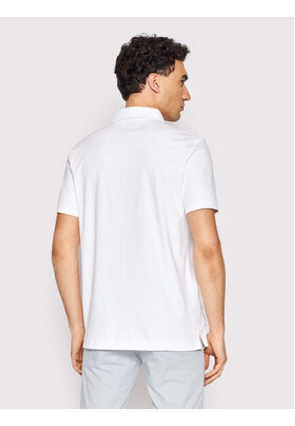 BOSS - Boss Polo Palosh 50471335 Biały Slim Fit. Typ kołnierza: polo. Kolor: biały. Materiał: bawełna